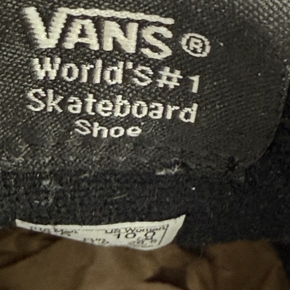 Vans Sk8 Hi Shoes Mens 8.5 Black Logo Flame Lace Up Hi Top Casual - Picture 8 of 10